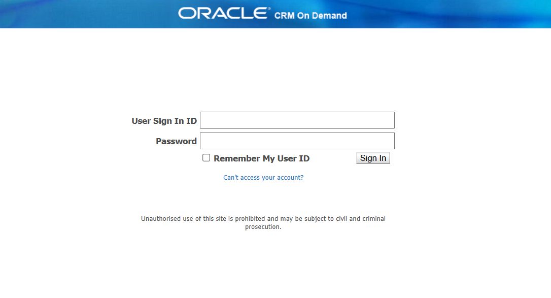 Oracle CRMOD